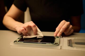 To apply a screen protector onto your smartphone, you will need to have focus, care, and precision