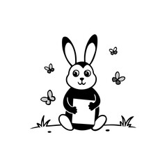 easter bunny with egg