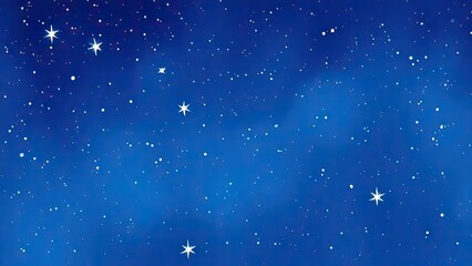 Night Sky Background Twinkling Stars Celestial Blue Space Astronomy Cosmos Starry Galaxy Universe