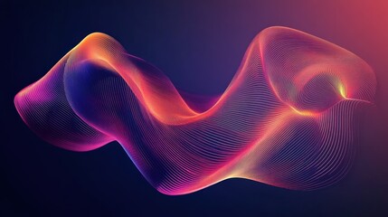 Abstract Futuristic Design in Minimalistic Tech Style