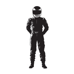 Silhouette of a Soldier's Head Wearing a Cap - Vector Illustration