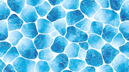 Obraz premium Blue and White Abstract Water Texture with Organic Shapes