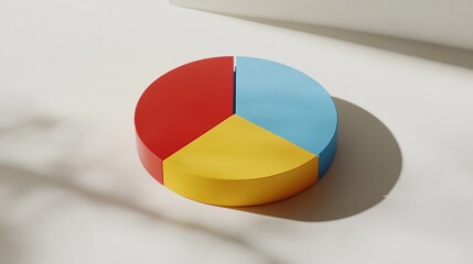 Colorful pie chart on white background
