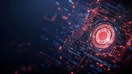 Obraz premium Abstract Circuit Board Technology Design
