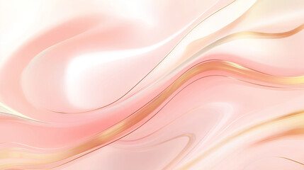 Delicate Pink and Gold Abstract Design