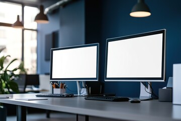 Fototapeta premium Modern Office Workspace Setup