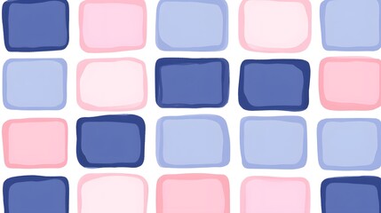 Colorful Abstract Rectangles in Soft Pastel Shades on White Background