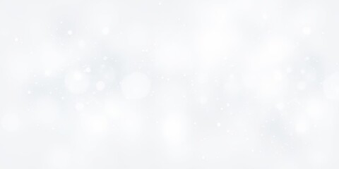 Naklejka premium Sparkling White Bokeh Background Festive Elegant Soft Light