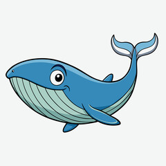 blue whale cartoon