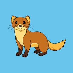marten  cartoon vector