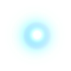 Glowing light gradient circle on transparent background