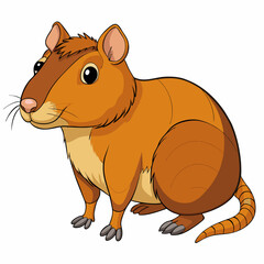 agouti cartoon vector