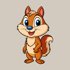 chipmunk cartoon vector