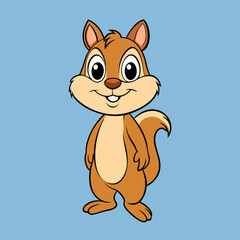 chipmunk cartoon vector
