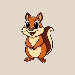 chipmunk cartoon vector
