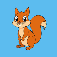 squirrel cartoon vector