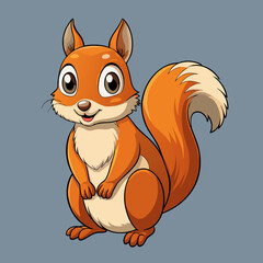 squirrel cartoon vector