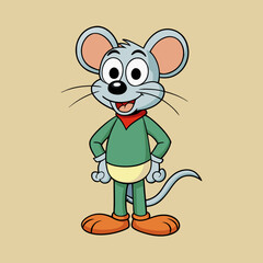 mouse cartoon vector