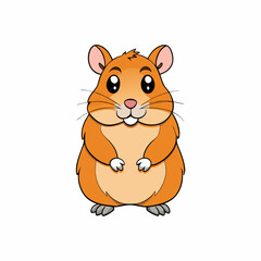 hamster cartoon vector