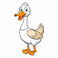 duck isolated on white