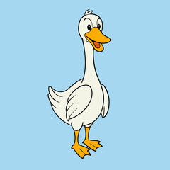 duck cartoon vector