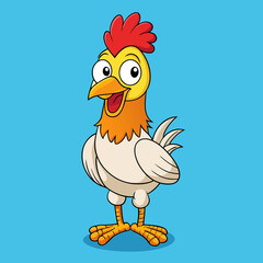 chicken cartoon vector