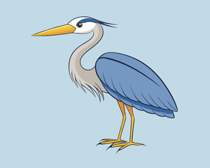 Fototapeta premium illustration of a heron