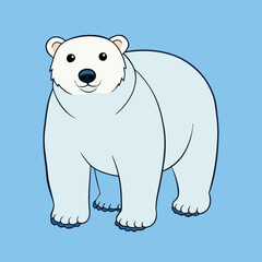 polar bear vector illustration