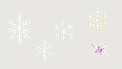 Festive Winter Snowflakes Holiday Design Elements Christmas Backgrounds