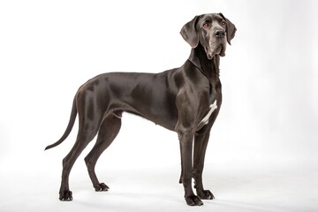 great dane dog isolated on white background