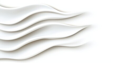 Obraz premium Abstract White Waves Pattern for Background Design or Decoration Purposes
