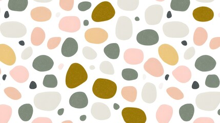Fototapeta premium Abstract Colorful Pebble Patterns on Light Background for Design Projects
