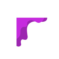 purple corner border