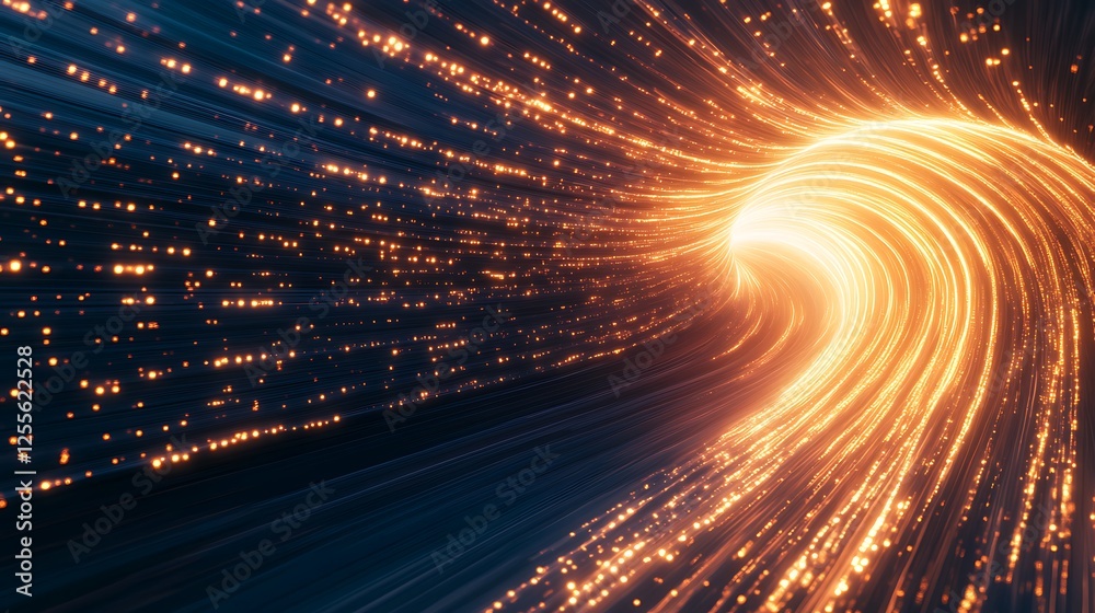 Poster vibrant abstract swirl of light creating a dynamic visual effect.
