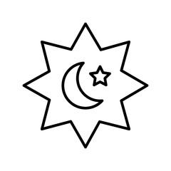 rub el hizb line icon