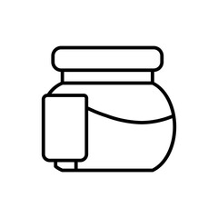 green tea line icon