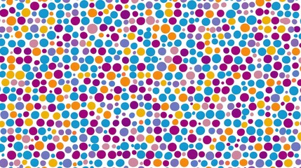 Colorful Pattern of Random Geometric Shapes Creating a Whimsical and Playful Background