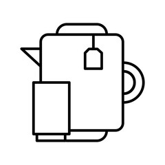 teapot line icon