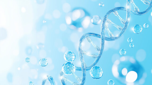 Conceptual image of the DNA double helix structure