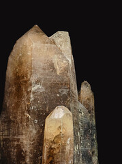 Hyaline Quartz Mineral Crystals with Natural Texture