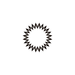 Fototapeta premium Gems, round, figure geometric symbol simple logo vector