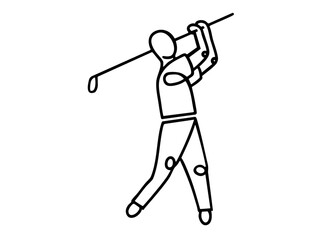 Modern Luxury Golf Professional Logo Sleek Minimalist Design Perfect for Clubs Tournaments Sports 