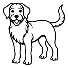 vector illustration of a dog