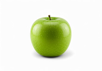 Fresh Green Apple Still Life on a Black Background