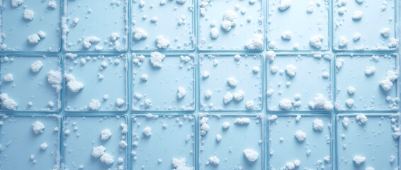texture de Carreaux blancs glacés et enneigés 