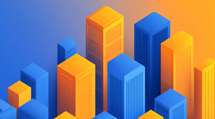 Fototapeta premium Futuristic smart digital city smart city and technology business concept