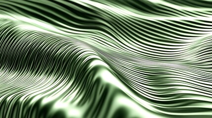 Abstract green wave texture background