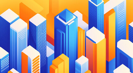 Fototapeta premium Futuristic smart digital city smart city and technology business concept