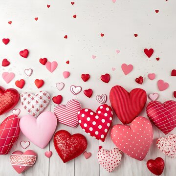 valentine background with hearts
