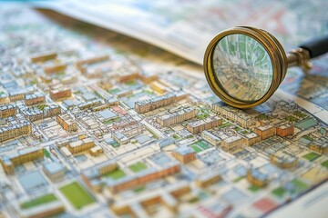 Cadastre Map And City Building Survey, 